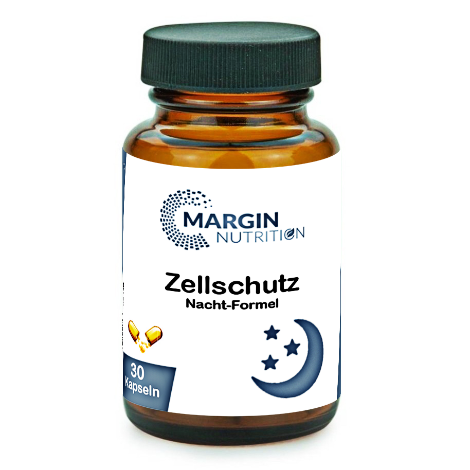 Zellschutz Nacht-Formel / Mit Melatonin, MSM, Coenzym Q10 und Vitamin C (30, 60, 2x60, 3x60 Vegane Kapseln)