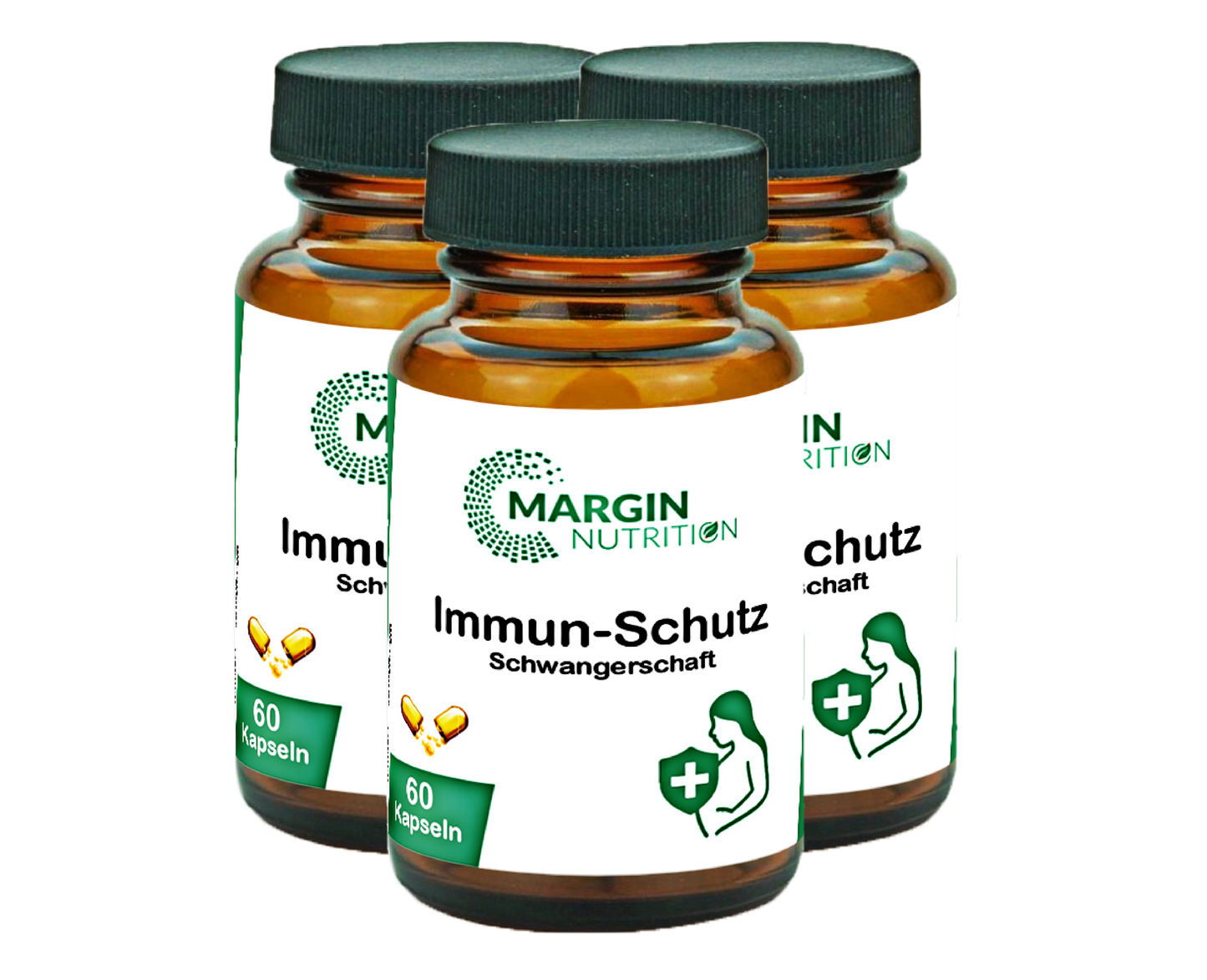 Immun-Schutz Schwangerschaft – Mit Vitamin C, Vitamin D3, Zink, Selen und Vitamin B12 | 30, 60, 2×60, 3×60 vegane Kapseln