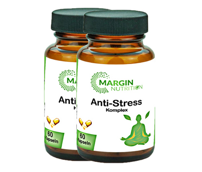 Anti-Stress Komplex / Mit Vitamin B12, Magnesium, Ashwagandha und Vitamin B6 (30, 60, 2x60, 3x60 Vegane Kapseln)