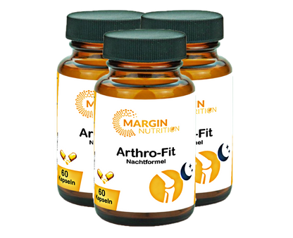 Arthro-Fit Nachtformel / Mit Magnesium, MSM, Melatonin und Oligomere Proanthocyanidine (OPC) (30, 60, 2x60, 3x60 Vegane Kapseln)