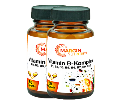 Vitamin B-Komplex / Mit allen 8 B-Vitaminen (30, 60, 2x60, 3x60 Vegane Kapseln)