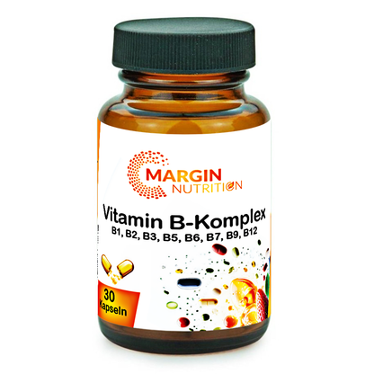 Vitamin B-Komplex / Mit allen 8 B-Vitaminen (30, 60, 2x60, 3x60 Vegane Kapseln)