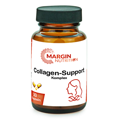 Collagen-Support Komplex / Mit Coenzym Q10, Vitamin C, MSM und Vitamin B7 (Biotin) (30, 60, 2x60, 3x60 Vegane Kapseln)