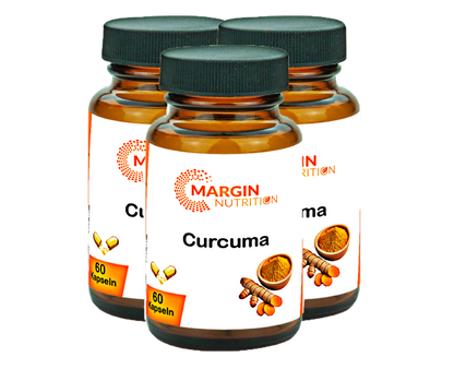Curcuma / Hochdosiert 300 mg pro Tagesdosis (30, 60, 2x60, 3x60 Vegane Kapseln)