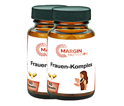Frauen-Komplex / Mit allen 8 B-Vitaminen, Eisen und Zink (30, 60, 2x60, 3x60 Vegane Kapseln)