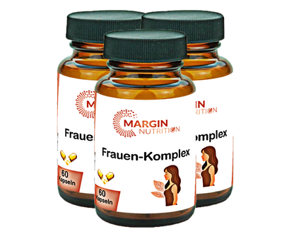 Frauen-Komplex / Mit allen 8 B-Vitaminen, Eisen und Zink (30, 60, 2x60, 3x60 Vegane Kapseln)