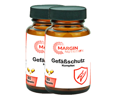 Gefäßschutz Komplex / Mit Vitamin C, Selen, Vitamin E, Vitamin D3 und Oligomere Proanthocyanidine (30, 60, 2x60, 3x60 Vegane Kapseln)