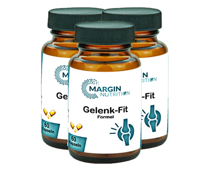 Gelenk-Fit Formel / Mit MSM, Curcuma, Vitamin D3, Vitamin C und Mangan (30, 60, 2x60, 3x60 Vegane Kapseln)