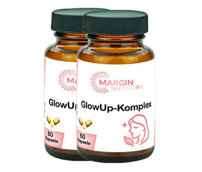 GlowUp-Komplex / Mit Vitamin B7 (Biotin), Vitamin C, Vitamin E, Zink und Oligomere Proanthocyanidine (OPC) (30, 60, 2x60, 3x60 Vegane Kapseln)