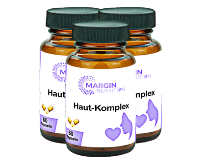 Haut-Komplex / Mit Vitamin A, Vitamin E, Vitamin C, Zink und Oligomere Proanthocyanidine (OPC) (30, 60, 2x60, 3x60 Vegane Kapseln)