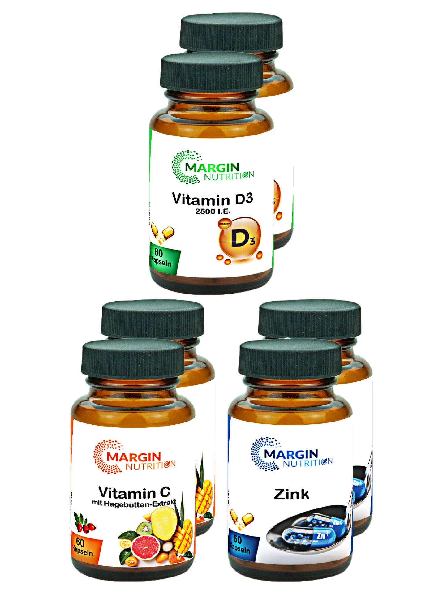 Immun-Basis Vitamin Paket (3er) – Für ein starkes Immunsystem & optimale Abwehrkräfte