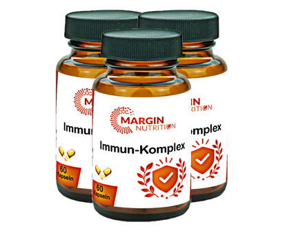 Immun-Komplex / Mit Vitamin C, Vitamin D3, Zink und Selen (30, 60, 2x60, 3x60 Vegane Kapseln)