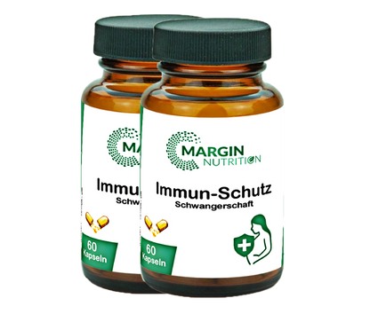 Immun-Schutz Schwangerschaft – Mit Vitamin C, Vitamin D3, Zink, Selen und Vitamin B12 | 30, 60, 2×60, 3×60 vegane Kapseln