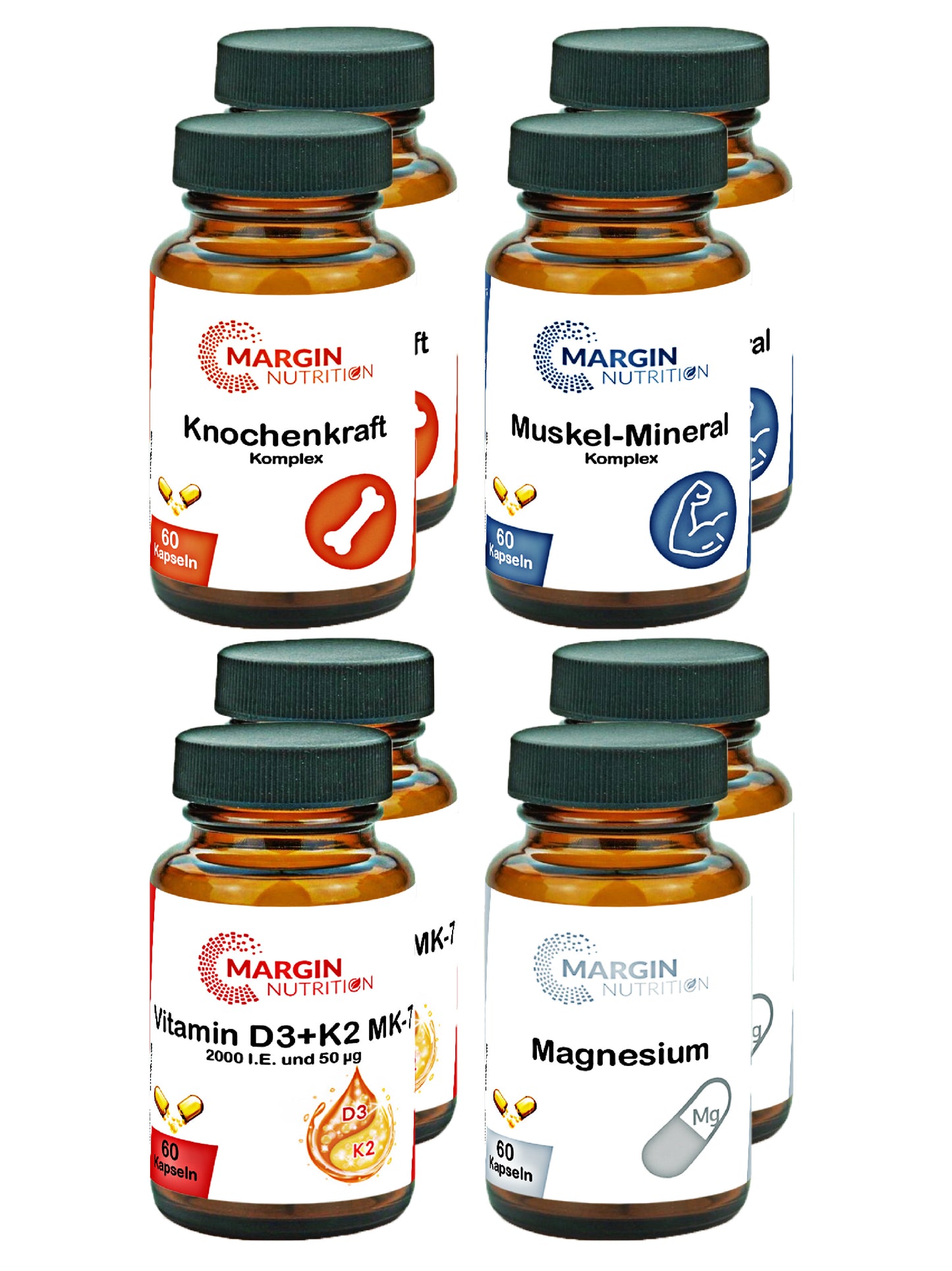 Knochen & Muskeln Balance Paket (4er) – Für starke Knochen & optimale Muskelunterstützung