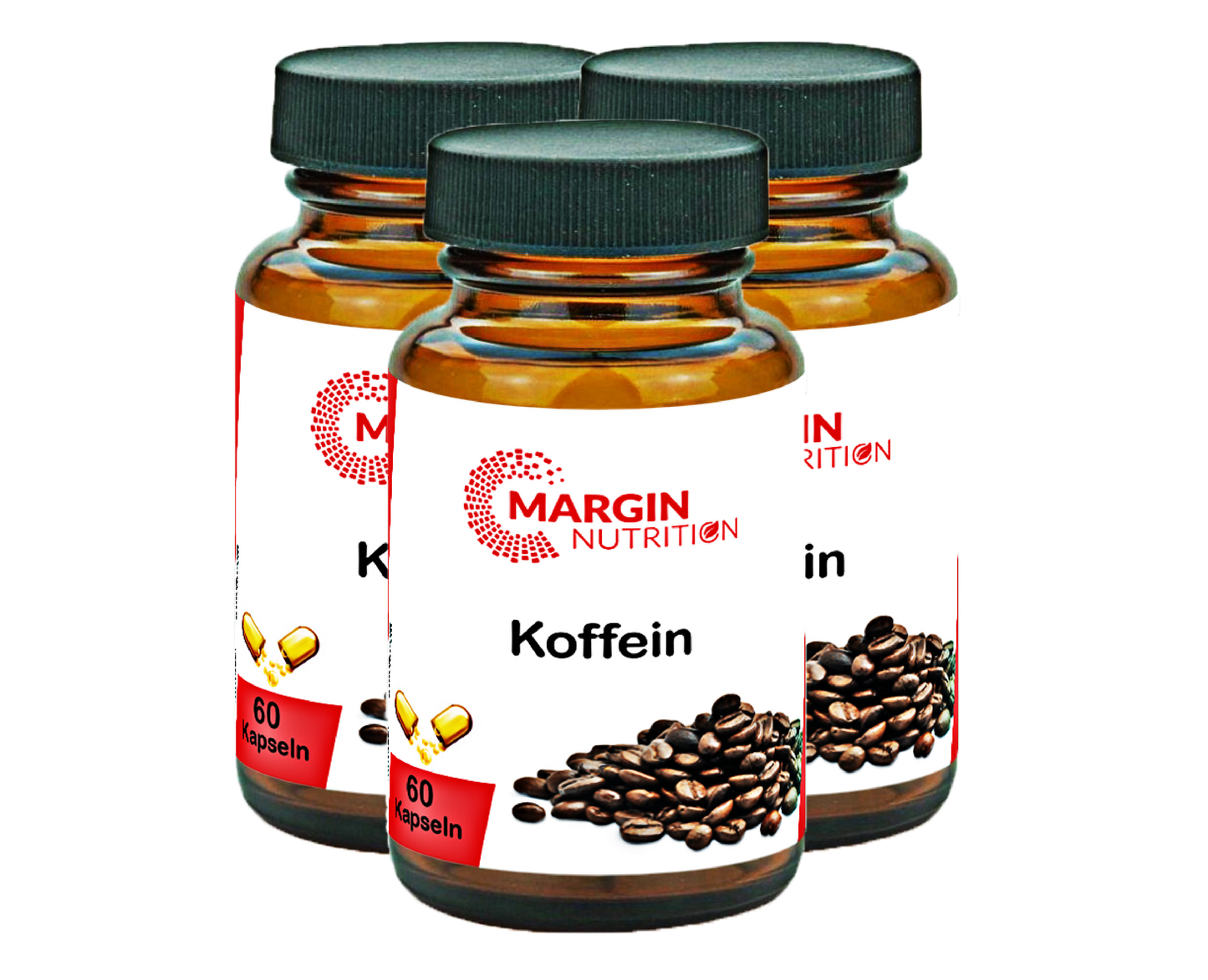Koffein / Hochdosiert 200 mg pro Tagesdosis (30, 60, 2x60, 3x60 Vegane Kapseln)