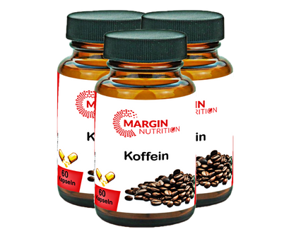 Koffein / Hochdosiert 200 mg pro Tagesdosis (30, 60, 2x60, 3x60 Vegane Kapseln)
