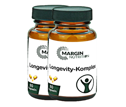 Longevity-Komplex / Mit Vitamin D3, Vitamin K2 MK-7, Coenzym Q10 und Selen (30, 60, 2x60, 3x60 Vegane Kapseln