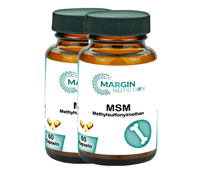 Methylsulfonylmethan (MSM) / Hochdosiert 1000 mg pro Tagesdosis (30, 60, 2x60, 3x60 Vegane Kapseln)