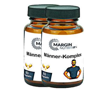 Männer-Komplex / Mit Zink, Selen, Vitamin D3, Vitamin B12 und Coenzym Q10 (30, 60, 2x60, 3x60 Vegane Kapseln)