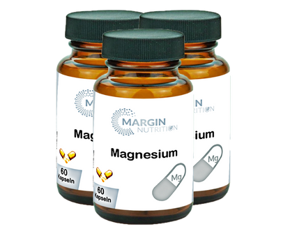 Magnesium / Hochdosiert 400 mg pro Tagesdosis (30, 60, 2x60, 3x60 Vegane Kapseln)