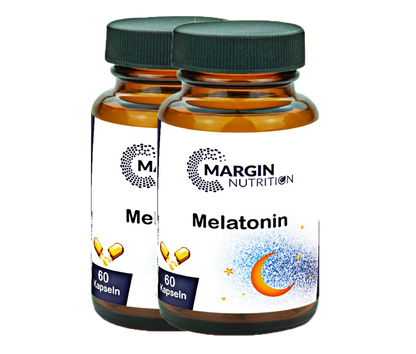 Melatonin / Mit 1 mg pro Tagesdosis (30, 60, 2x60, 3x60 Vegane Kapseln)