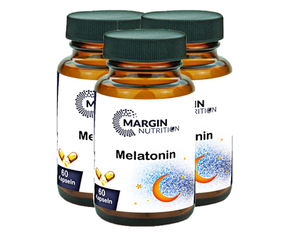 Melatonin / Mit 1 mg pro Tagesdosis (30, 60, 2x60, 3x60 Vegane Kapseln)