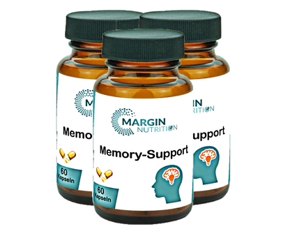 Memory-Support / Mit allen 8 B-Vitaminen, Vitamin E und Jod  (30, 60, 2x60, 3x60 Vegane Kapseln)