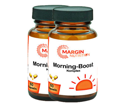 Morning-Boost Komplex / Mit Koffein, B-Vitaminen, Vitamin C und Zink (30, 60, 2x60, 3x60 Vegane Kapseln)