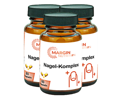 Nagel-Komplex / Mit Eisen, Zink, Vitamin B7 (Biotin) und Vitamin B9 (Folsäure) (30, 60, 2x60, 3x60 Vegane Kapseln)