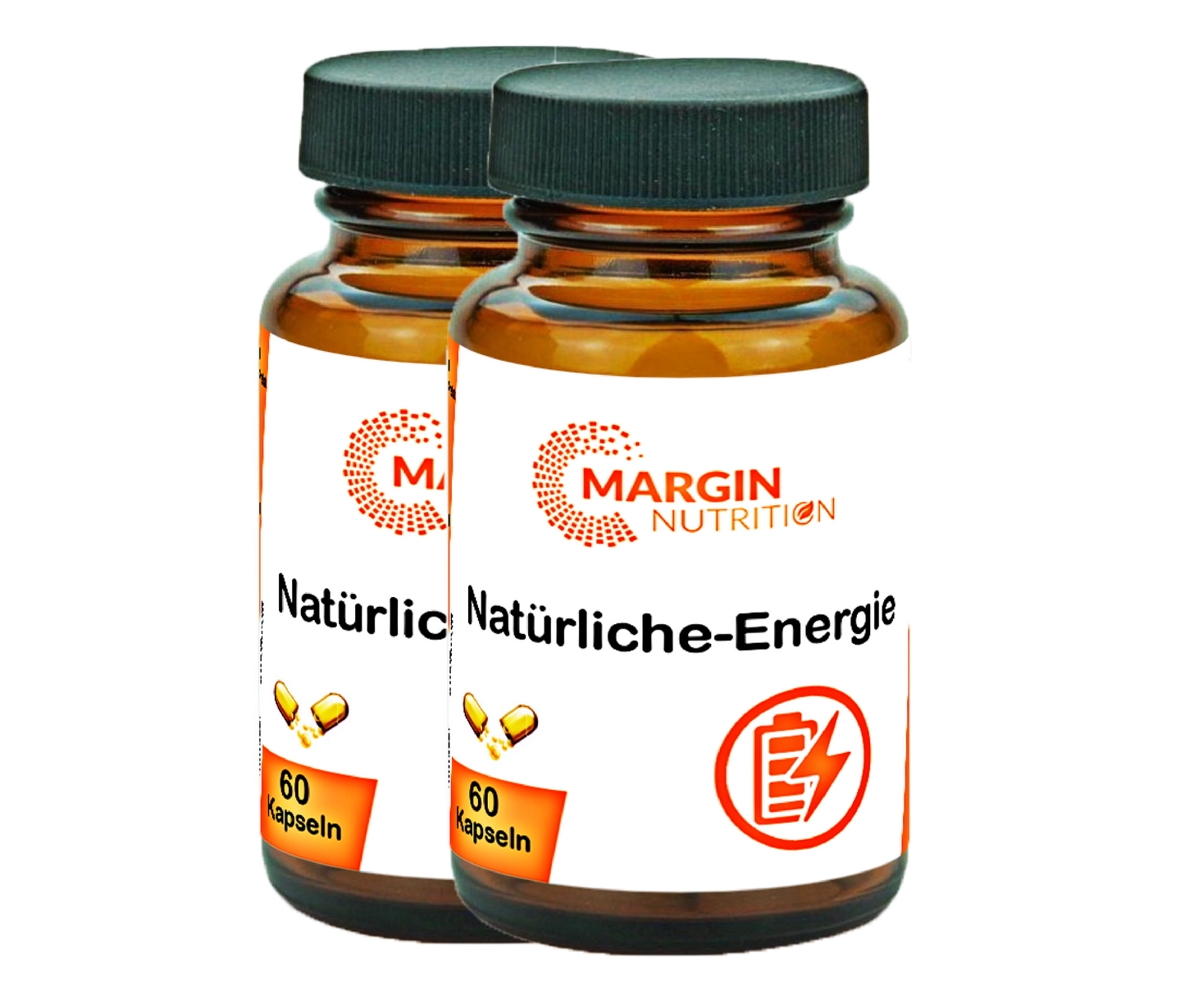 Natürliche-Energie / Mit B-Vitaminen, Coenzym Q10, Oligomere Proanthocyanidine (OPC) und Ashwagandha-Extrakt (30, 60, 2x60, 3x60 Vegane Kapseln)