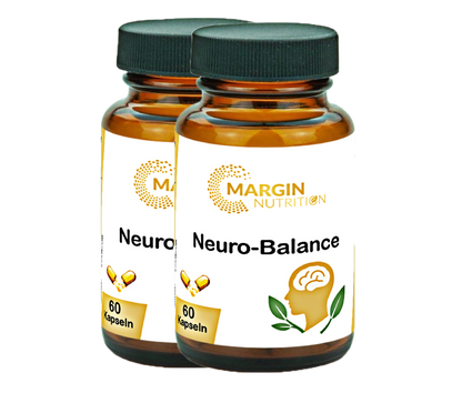 Neuro-Balance / Mit allen 8 B-Vitaminen, Ashwagandha, Magnesium und Vitamin C (30, 60, 2x60, 3x60 Vegane Kapseln)