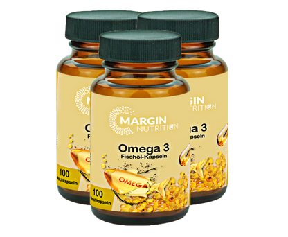 Omega-3 Fischöl / 1080 mg EPA und 720 mg DHA pro Tagesdosis (60, 100, 300, 500 Weichkapseln)