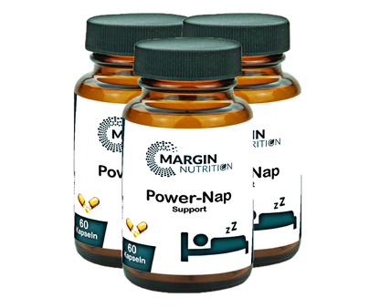 Power-Nap Support / Mit Melatonin und Magnesium (30, 60, 2x60, 3x60 Vegane Kapseln)