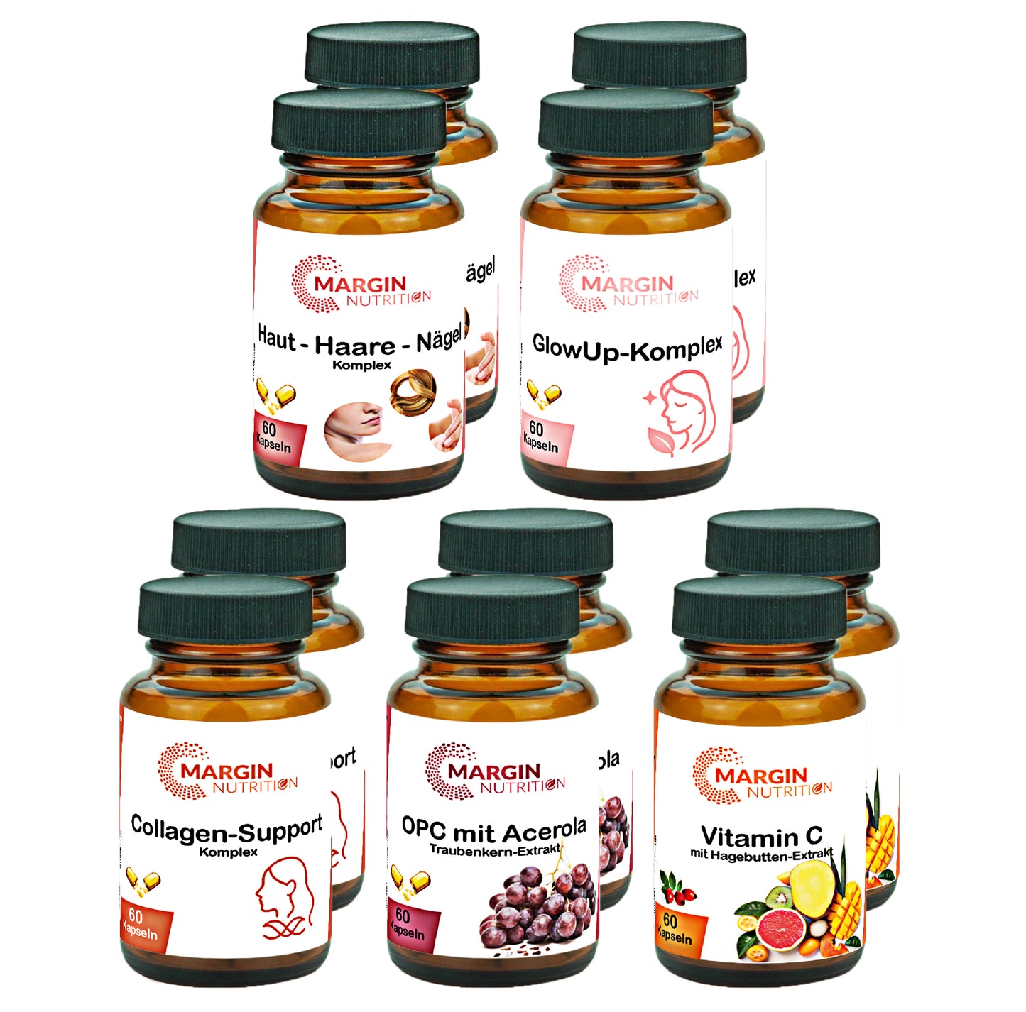 Premium Beauty Rundum Paket (5er) – Für ganzheitliche Schönheit & strahlende Haut von innen