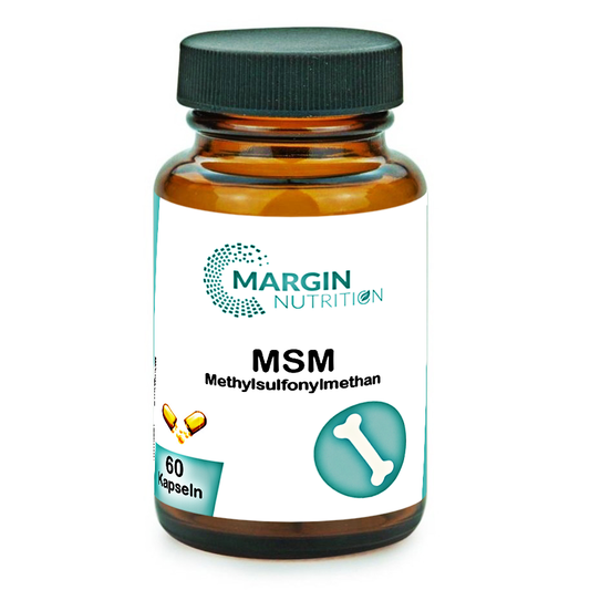Methylsulfonylmethan (MSM) / Hochdosiert 1000 mg pro Tagesdosis (30, 60, 2x60, 3x60 Vegane Kapseln)
