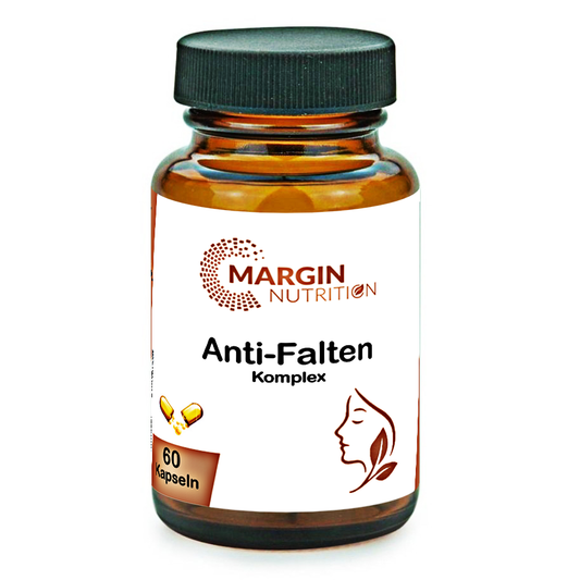 Anti-Falten Komplex / Mit Vitamin C, Vitamin E, Zink, Vitamin B7 (Biotin) und Oligomere Proanthocyanidine (OPC) (30, 60, 2x60, 3x60 Vegane Kapseln)