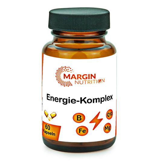 Energie-Komplex / Mit allen 8 B-Vitaminen, Magnesium, Eisen und Coenzym Q10 (30, 60, 2x60, 3x60 Vegane Kapseln)