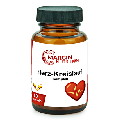 Herz-Kreislauf Komplex / Mit Magnesium, Vitamin D3, Vitamin K2 und Coenzym Q10 (30, 60, 2x60, 3x60 Vegane Kapseln)
