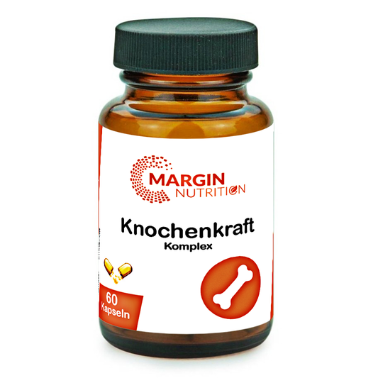 Knochenkraft Komplex / Mit Vitamin D3, Vitamin K2, Magnesium, Zink und Mangan (30, 60, 2x60, 3x60 Vegane Kapseln)