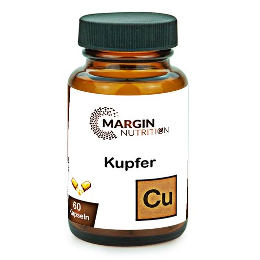 Kupfer / Hochdosiert 2 mg pro Tagesdosis (30, 60, 2x60, 3x60 Vegane Kapseln)