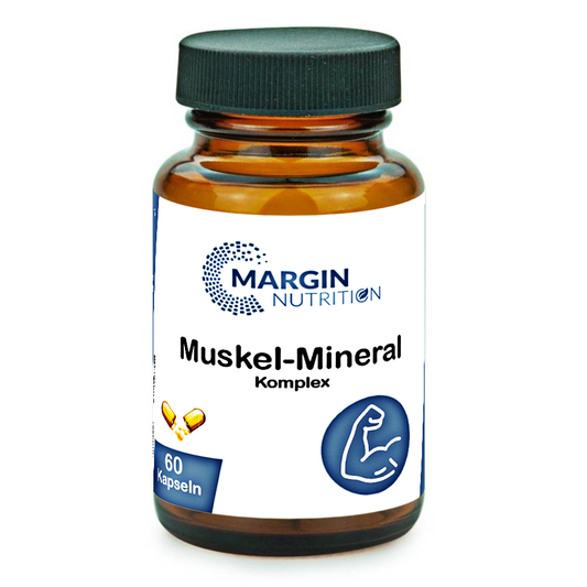 Muskel-Mineral Komplex / Mit Magnesium, Zink, Vitamin B12 und Vitamin D3 (30, 60, 2x60, 3x60 Vegane Kapseln)