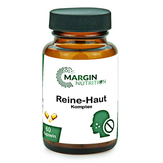 Reine-Haut Komplex / Mit Vitamin A, Vitamin B2 (Riboflavin), Vitamin B6, Zink und Selen (30, 60, 2x60, 3x60 Vegane Kapseln)