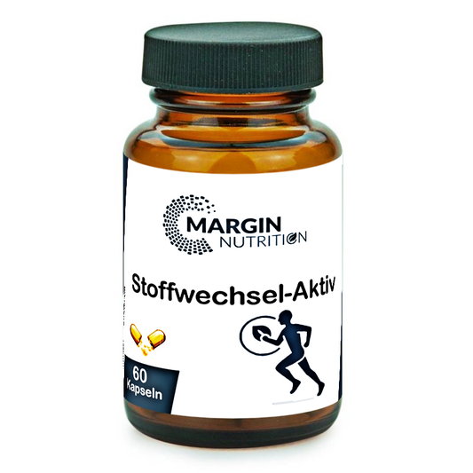 Stoffwechsel-Aktiv / Mit allen 8 B-Vitaminen, Chrom, Jod und Coenzym Q10 (30, 60, 2x60, 3x60 Vegane Kapseln)