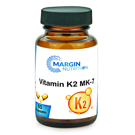 Vitamin K2 MK-7 / Hochdosiert 200 µg pro Tagesdosis (30, 60, 2x60, 3x60 Vegane Kapseln)