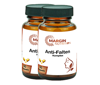 Anti-Falten Komplex / Mit Vitamin C, Vitamin E, Zink, Vitamin B7 (Biotin) und Oligomere Proanthocyanidine (OPC) (30, 60, 2x60, 3x60 Vegane Kapseln)