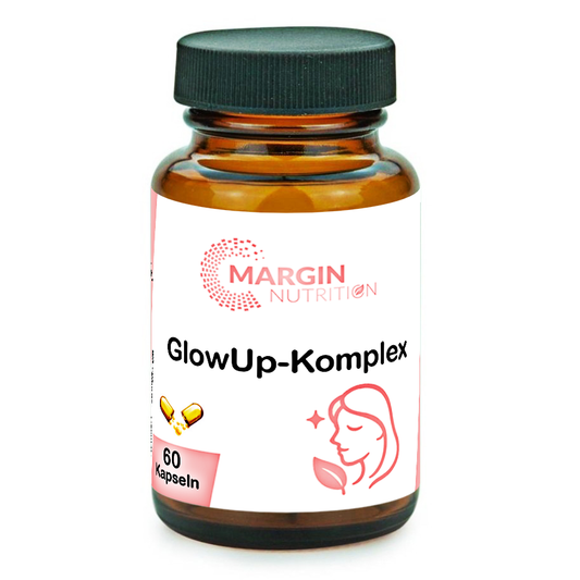 GlowUp-Komplex / Mit Vitamin B7 (Biotin), Vitamin C, Vitamin E, Zink und Oligomere Proanthocyanidine (OPC) (30, 60, 2x60, 3x60 Vegane Kapseln)