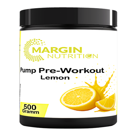 Pump Pre-Workout Lemon – Pump-Booster für intensives Training | 250 g, 500 g, 2×500 g, 4×500 g