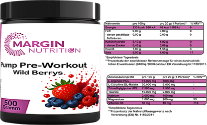 Pump Pre-Workout Wild Berrys