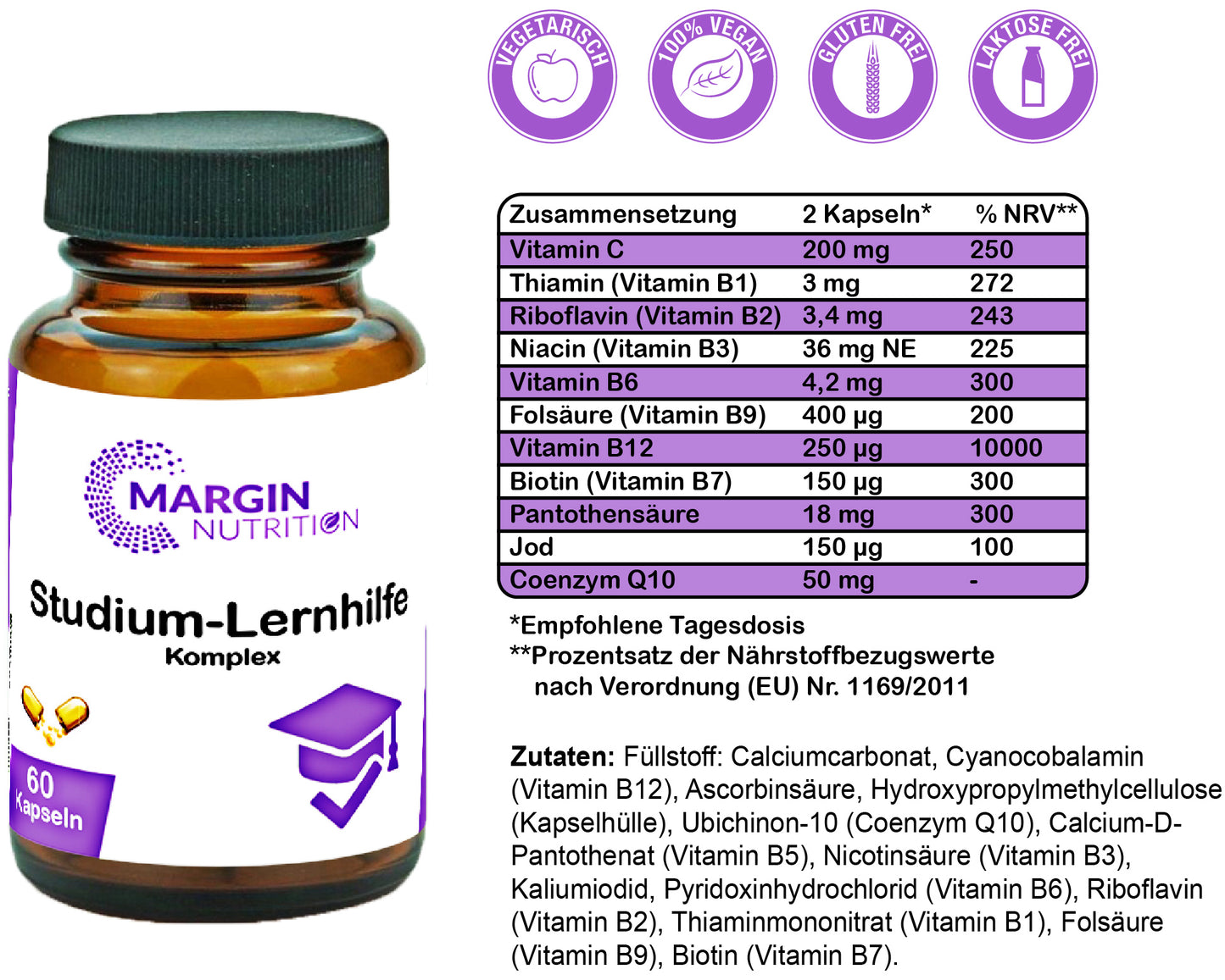 Studium & Lern Power Paket (4er) – Für maximale Konzentration & mentale Ausdauer