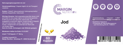 Jod / Hochdosiert 200 µg pro Tagesdosis (30, 60, 2x60, 3x60 Vegane Kapseln)